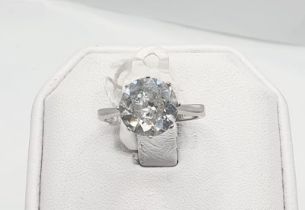 2.57ct European Old Cut Diamond Solitaire Ring - *** £20,000 valuation/report