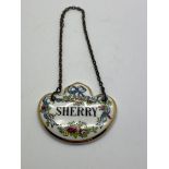 COALPORT BONE CHINA SHERRY TAG