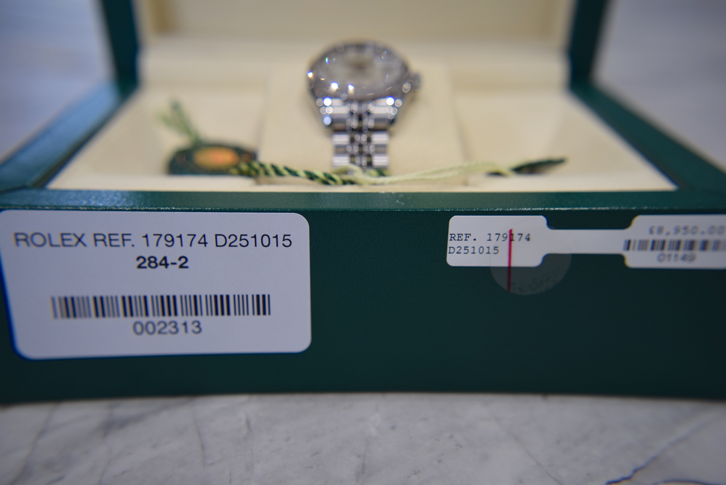 ROLEX DATEJUST REF. 179174 *FULL SET* FACTORY *RARE* WHITE/ SILVER PEARL DIAMOND DIAL - Image 19 of 33