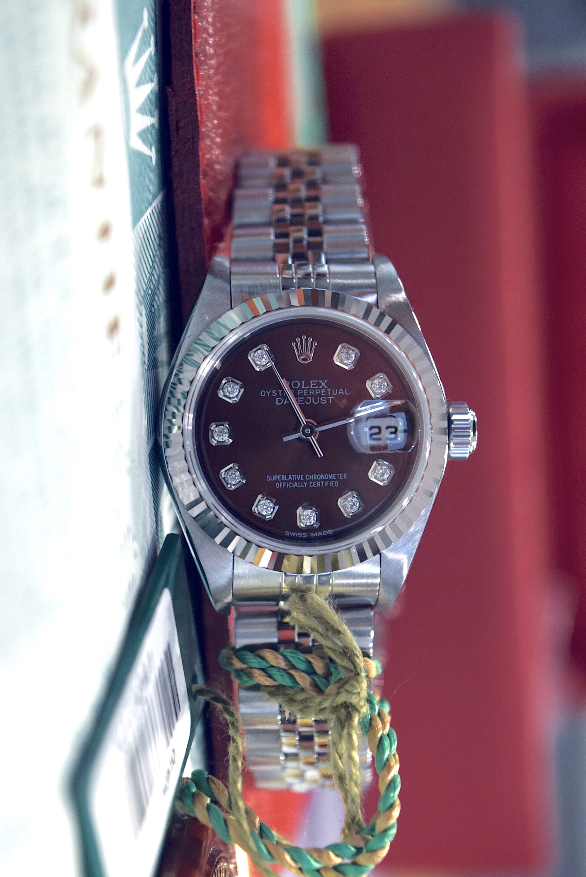 *CHOCOLATE* ROLEX DATEJUST REF. 79174 - FULL SET - STEEL & 18CT WHITE GOLD - Image 7 of 19