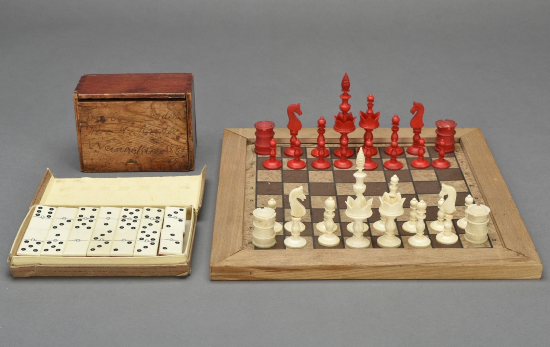 Schach- und Dominospiel - Image 2 of 5