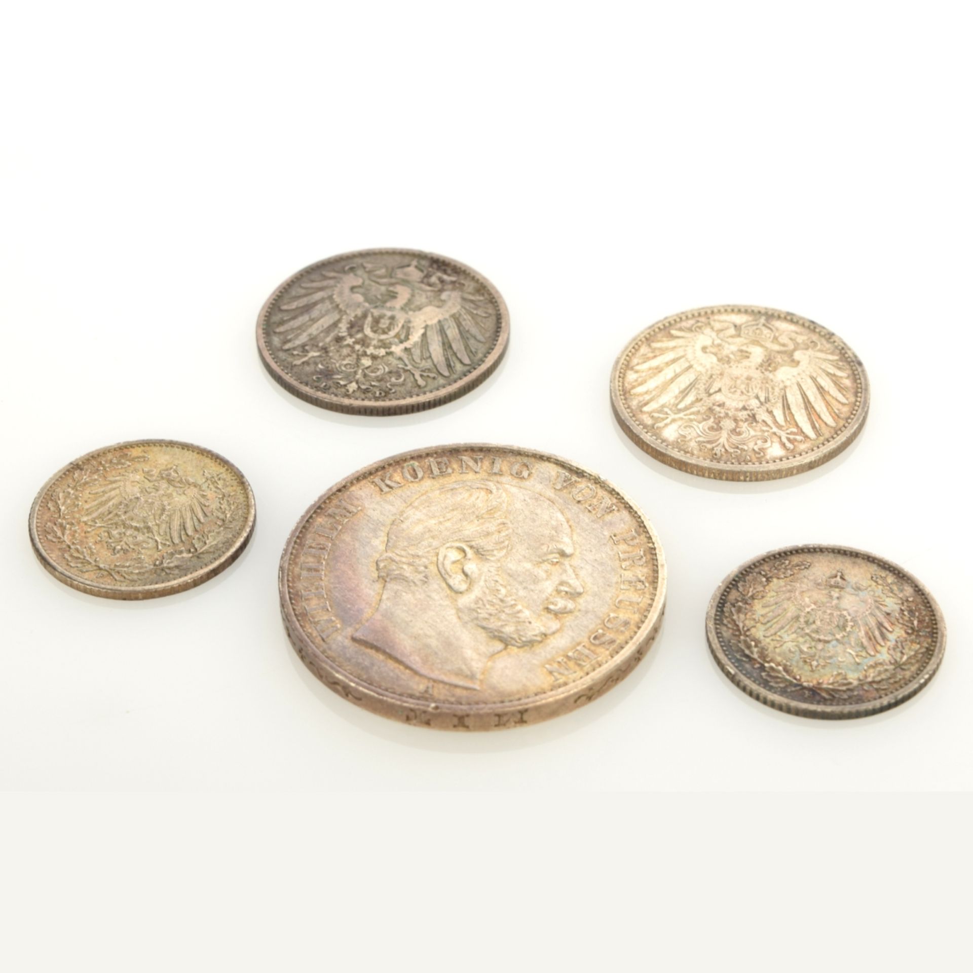 Fünf Münzen Preußen - Bild 3 aus 4