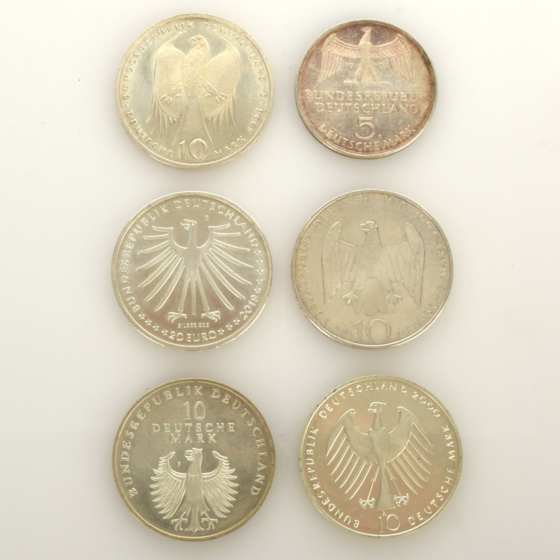 Sechs Gedenkmünzen - Bild 4 aus 4