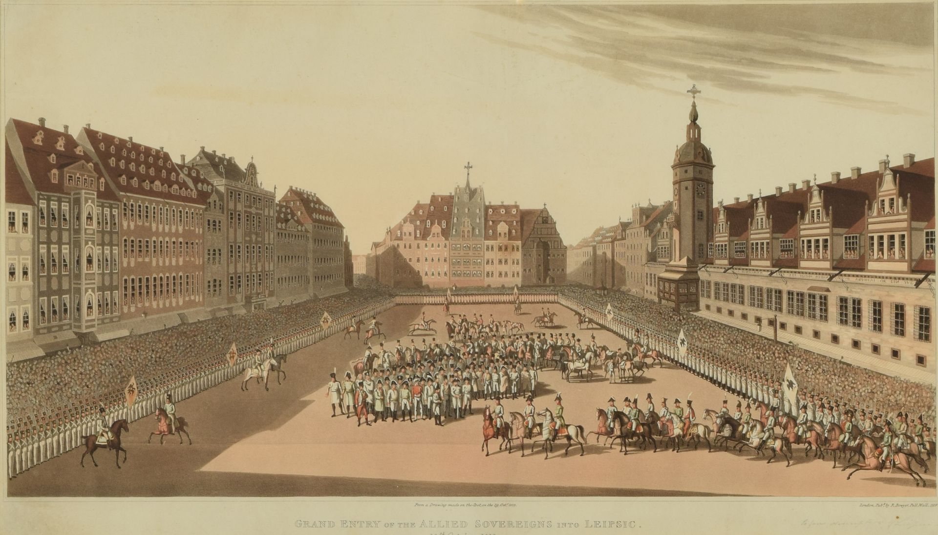 Leipzig Marktplatz 1813 - Image 2 of 2