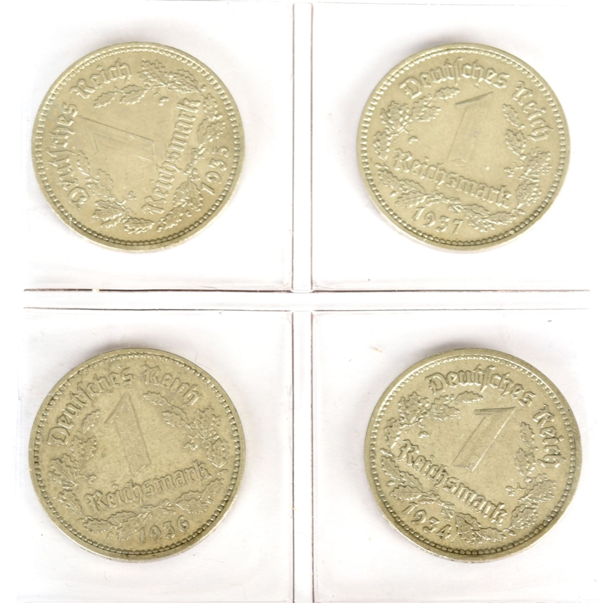 Vier 1 Mark Münzen Drittes Reich - Bild 2 aus 3