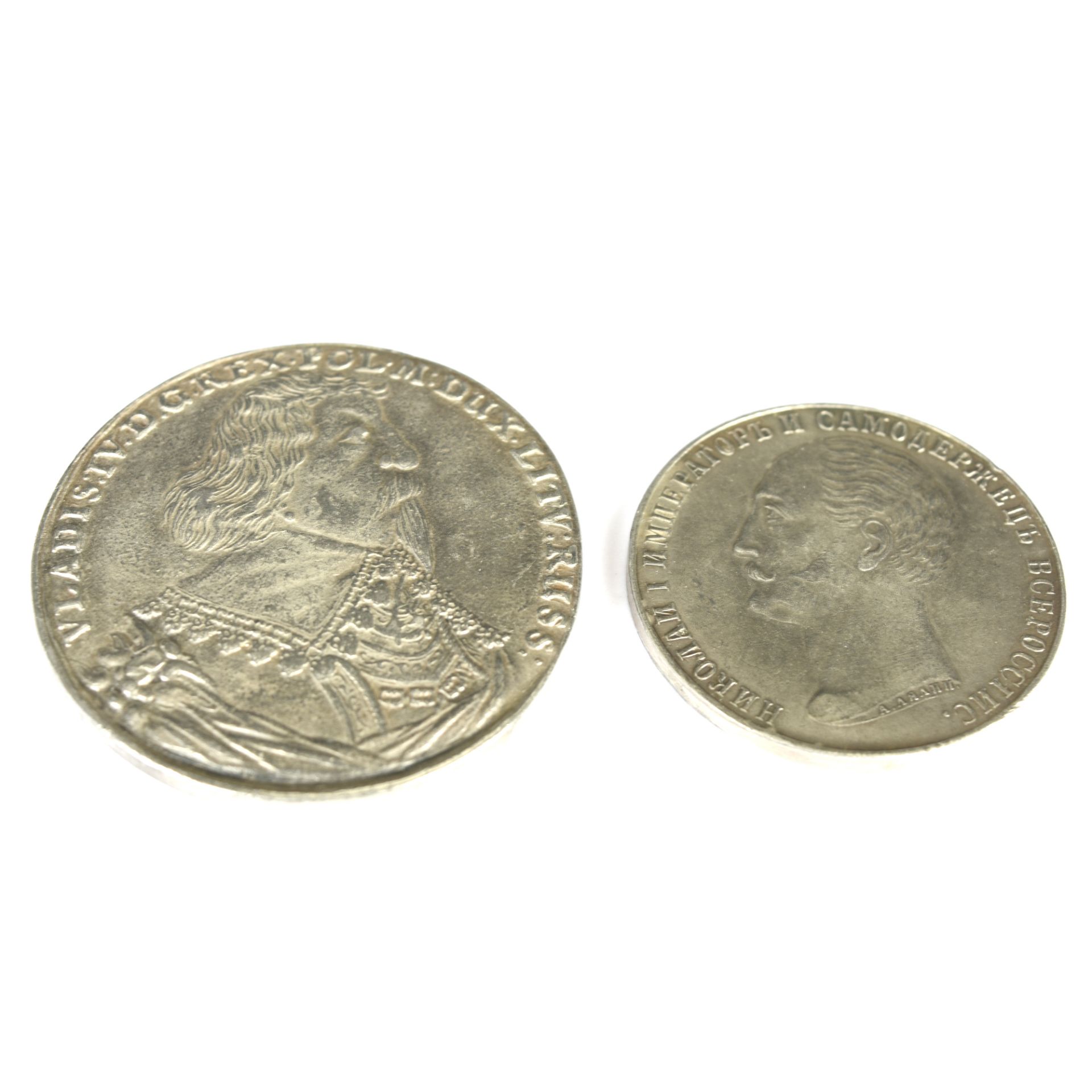Zwei Zinnmünzen Russland und Polen - Bild 4 aus 4