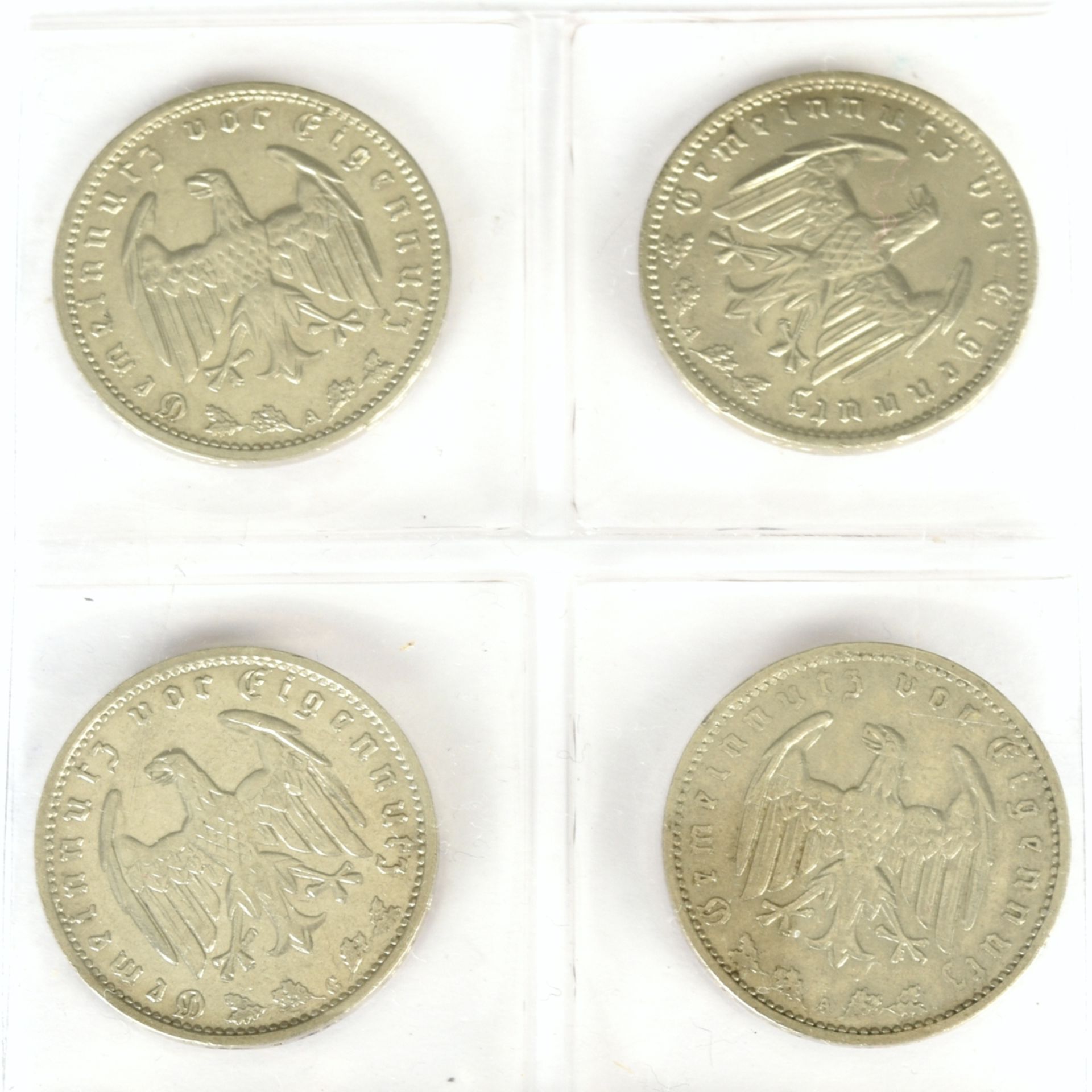 Vier 1 Mark Münzen Drittes Reich - Bild 3 aus 3