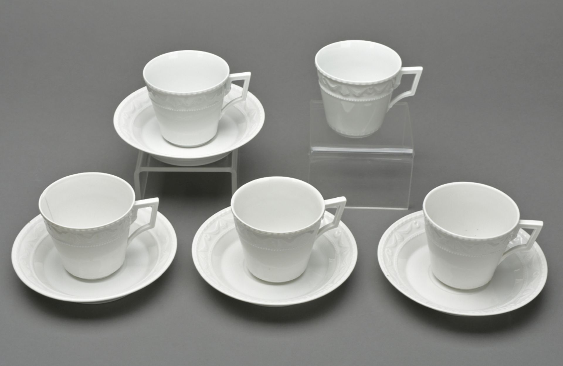 Vier Kaffeetassen mit Untertassen Kurland - Image 3 of 5