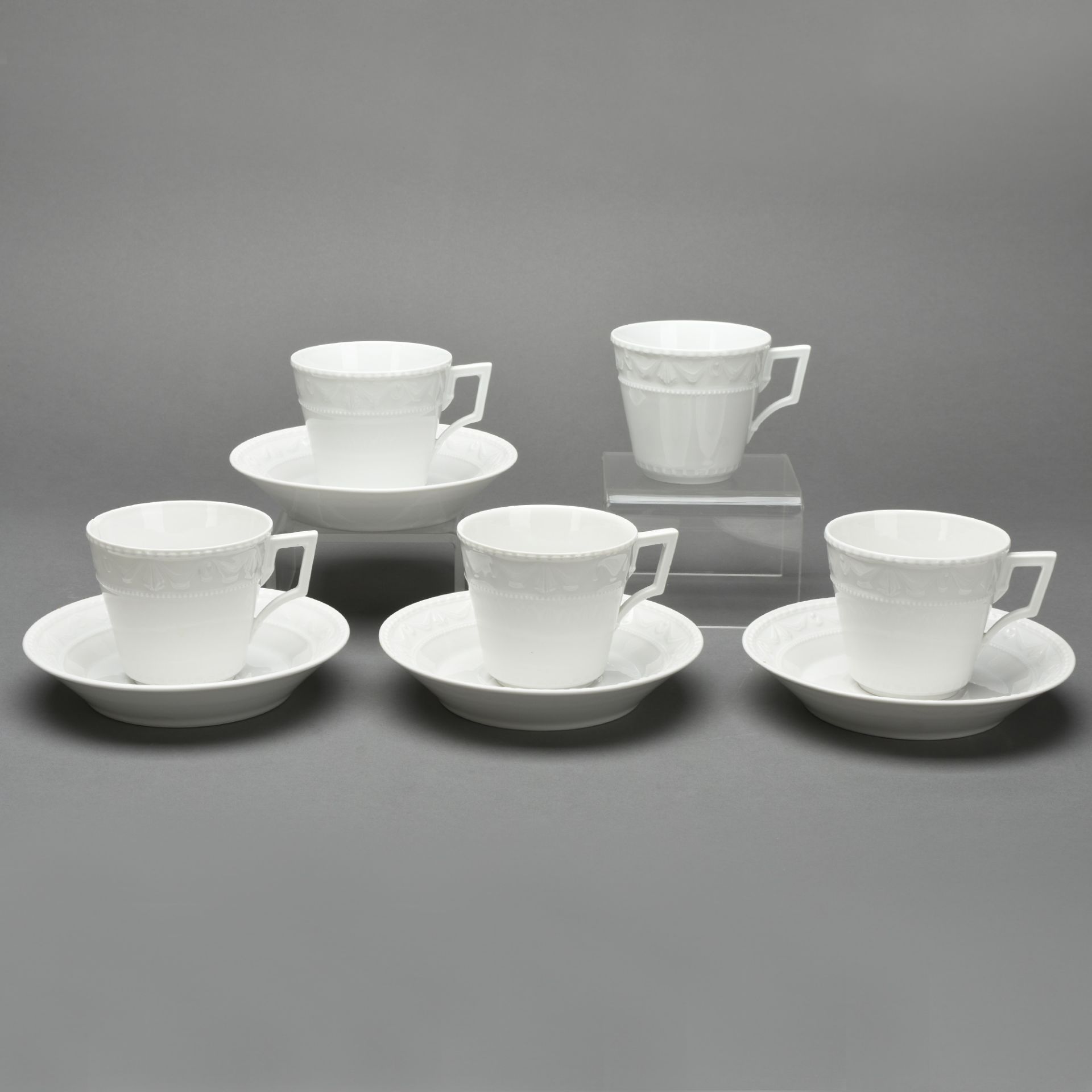 Vier Kaffeetassen mit Untertassen Kurland - Image 2 of 5
