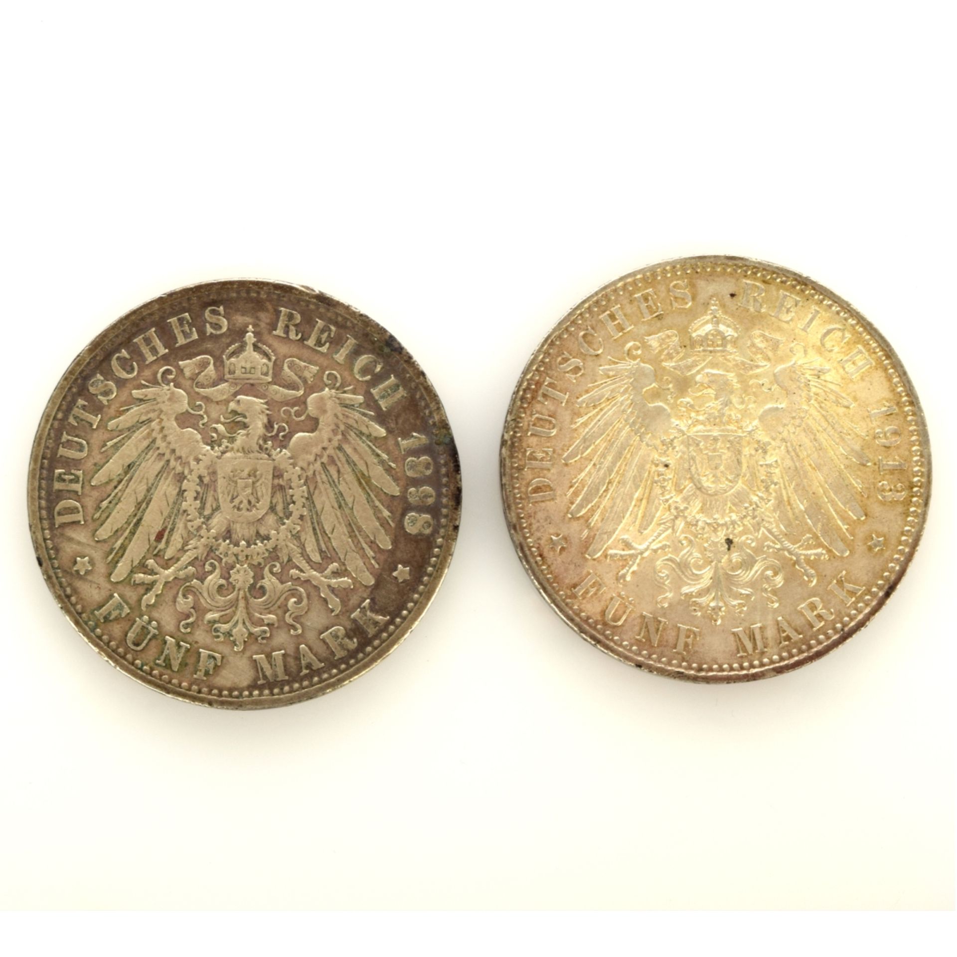 Paar 5 Mark-Münzen Bayern  - Bild 4 aus 4