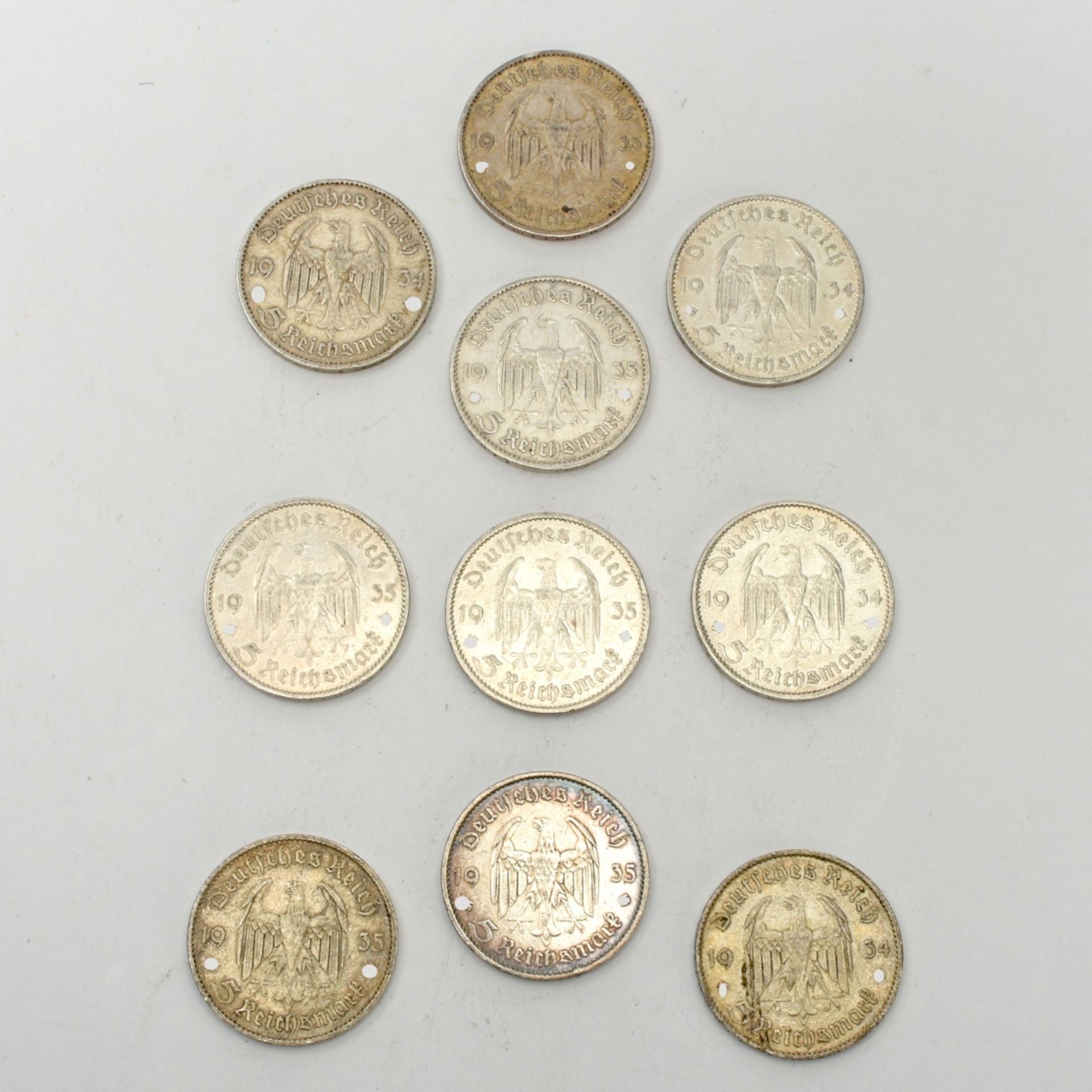 Konvolut 5 Reichsmark-Münzen - Bild 3 aus 3