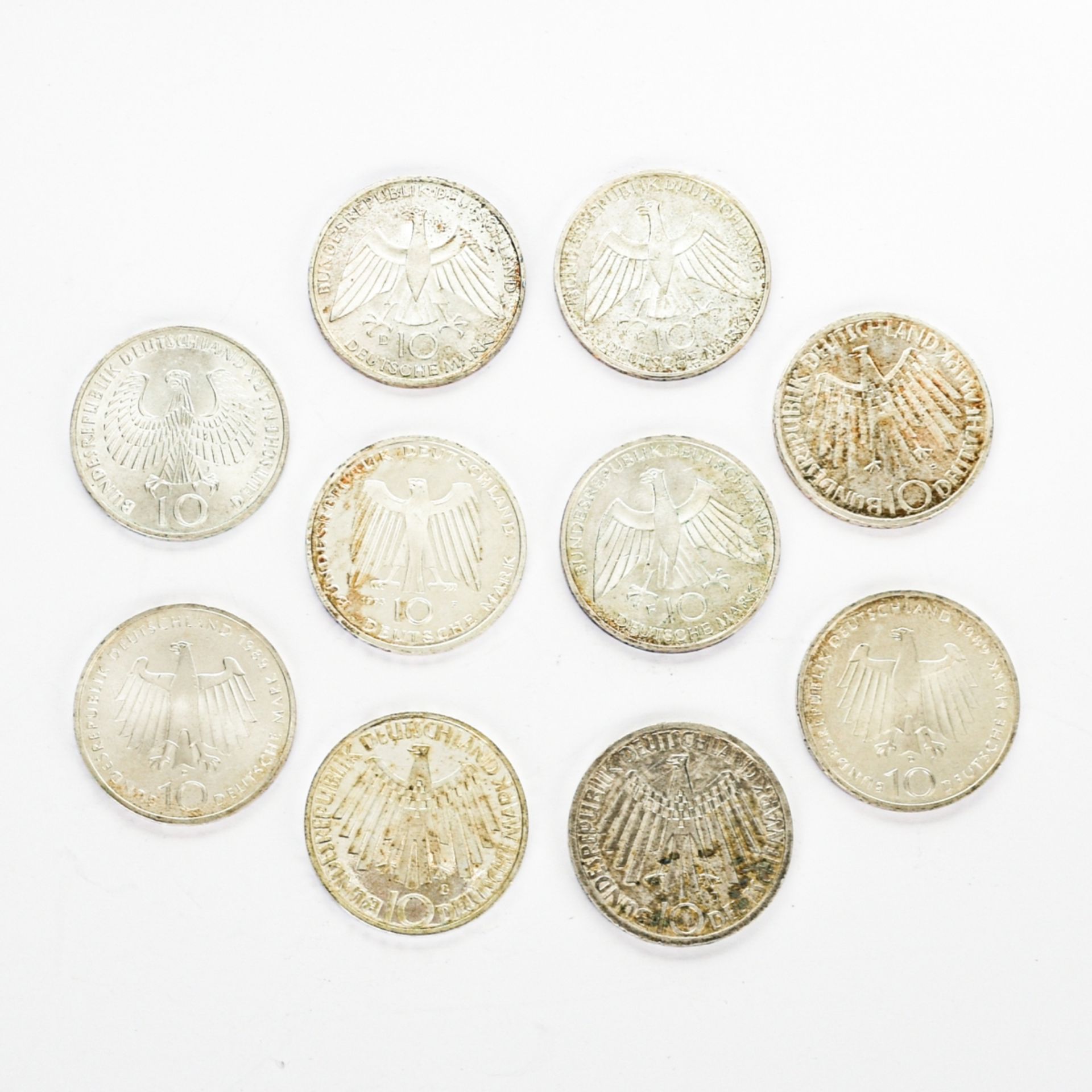 Konvolut 10 DM-Gedenkmünzen - Bild 3 aus 3