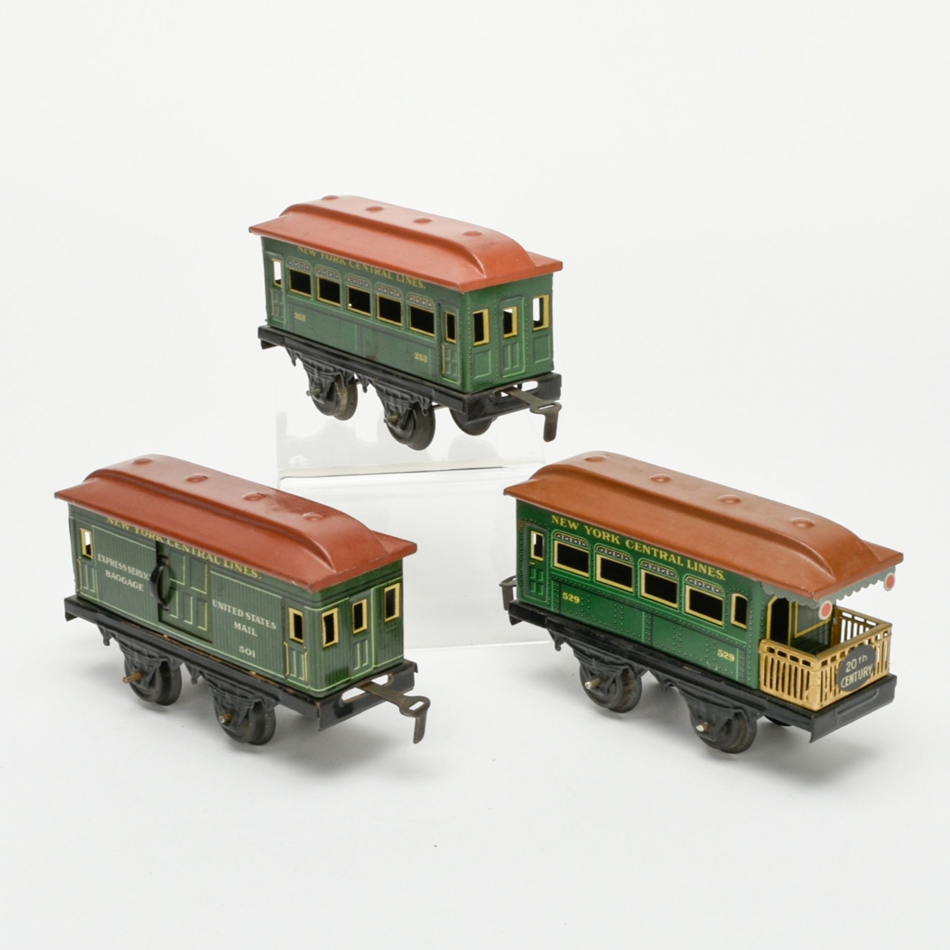 Drei Eisenbahnwaggons - Image 3 of 4