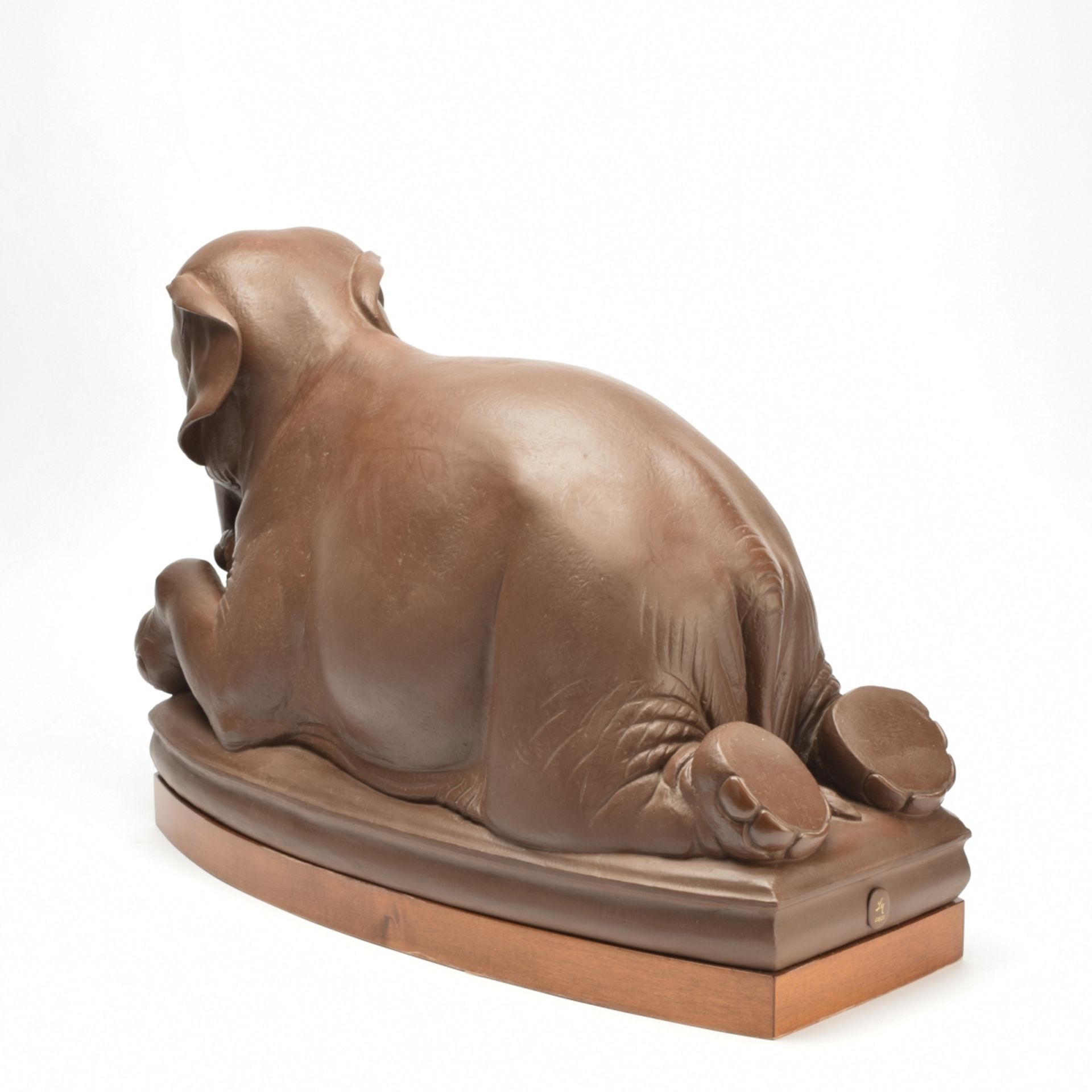 Große Böttgersteinzeug-Tierfigur Elefant - Image 11 of 11