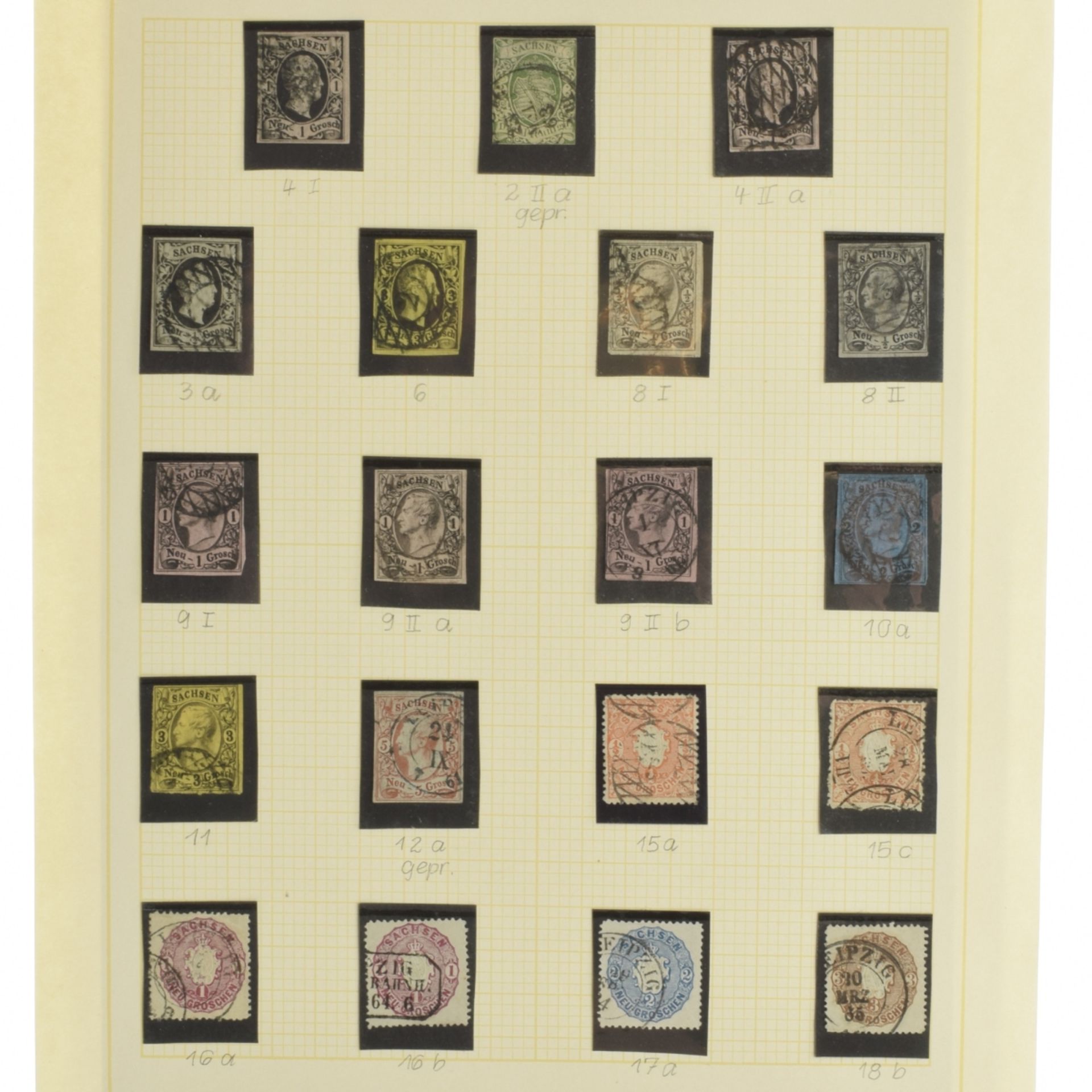 Sammlungauflösung Briefmarken Königreich Sachsen  - Bild 3 aus 7