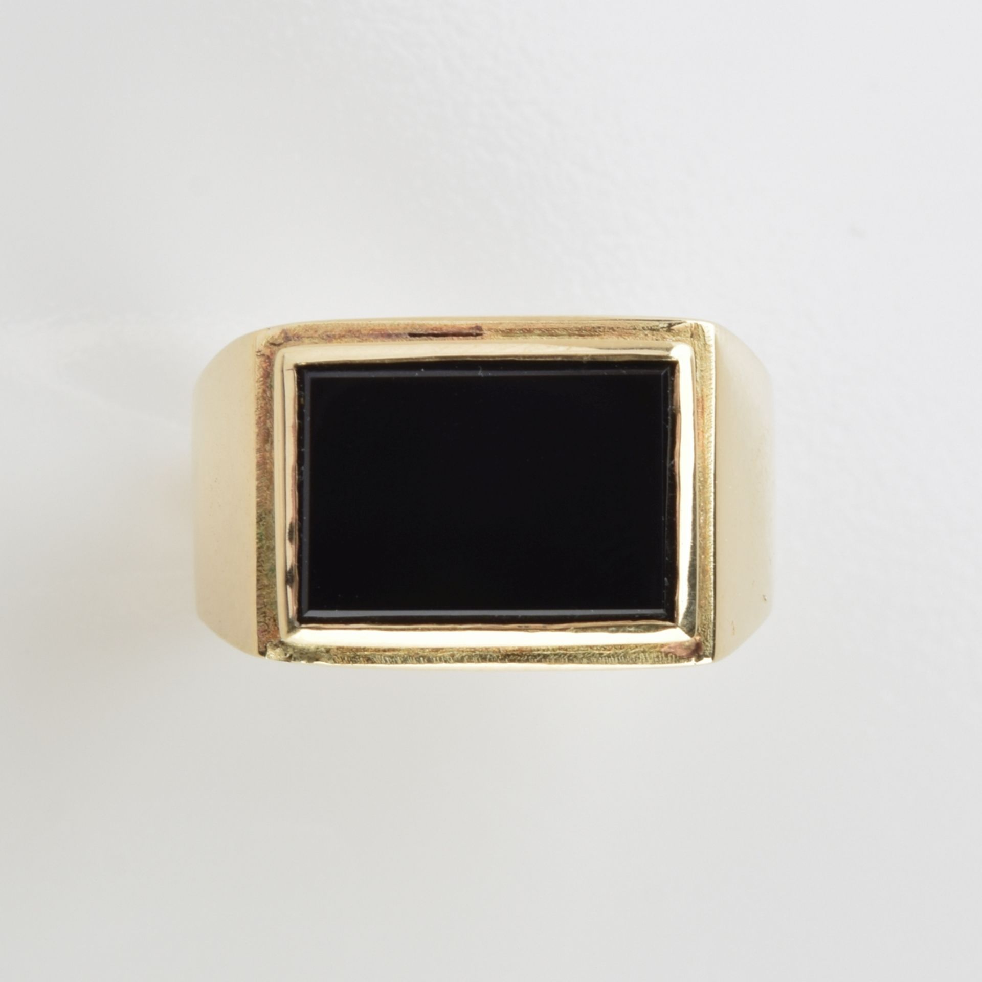 Herrenring mit Onyx - Image 3 of 5