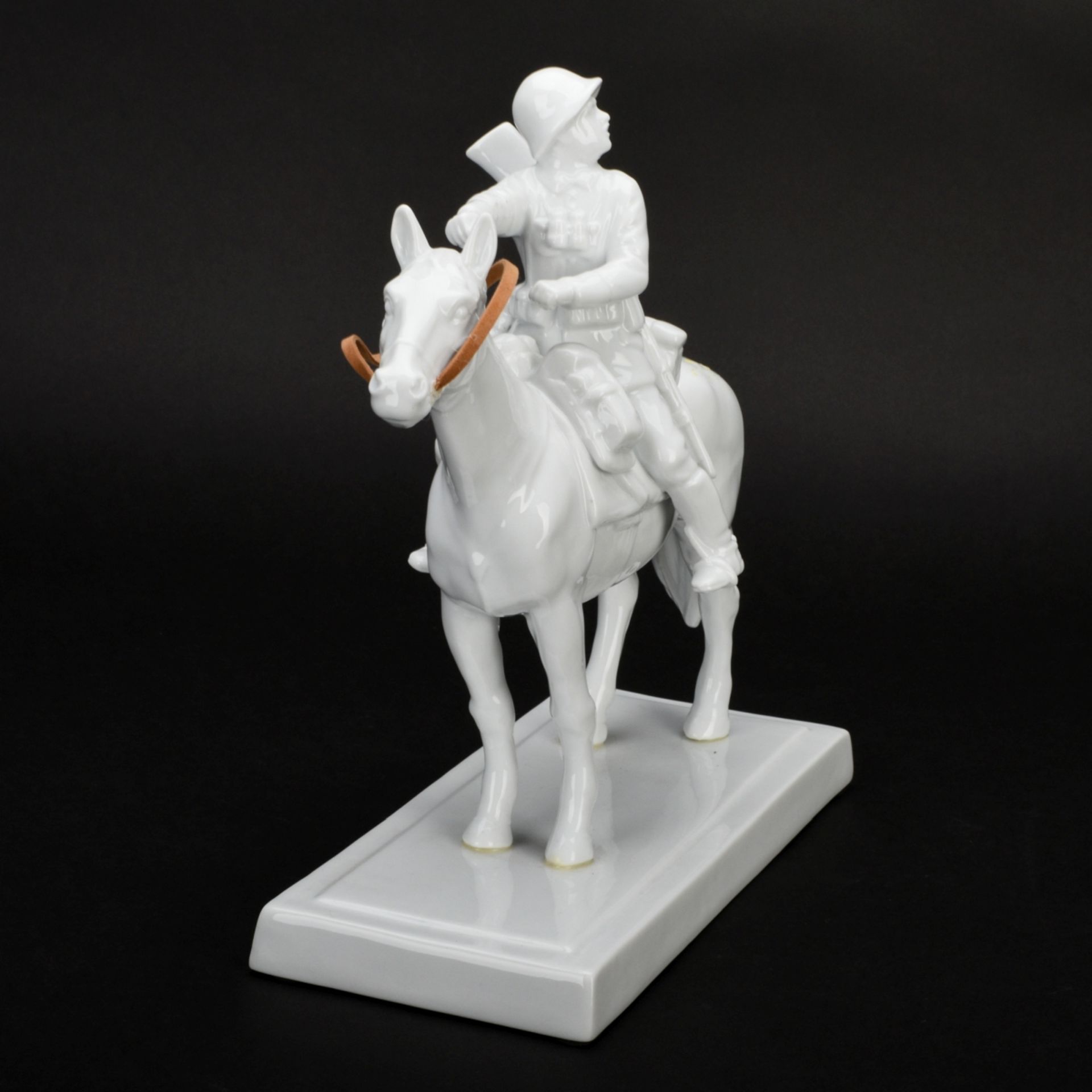 Porzellanfigur Soldat zu Pferde - Image 3 of 5