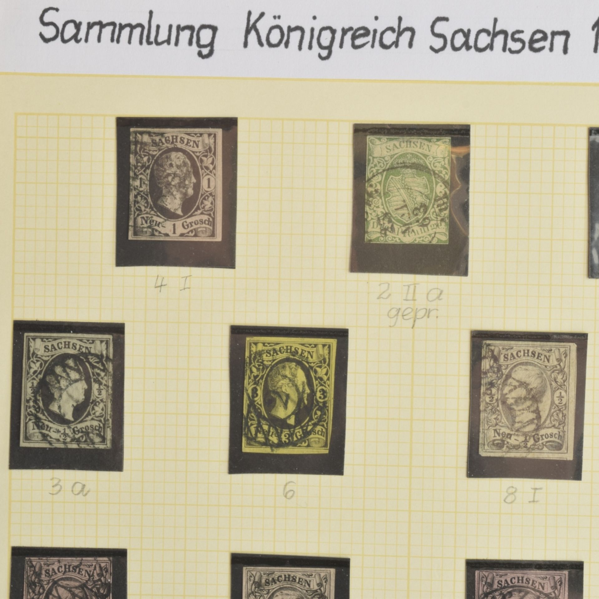Sammlungauflösung Briefmarken Königreich Sachsen  - Bild 4 aus 7