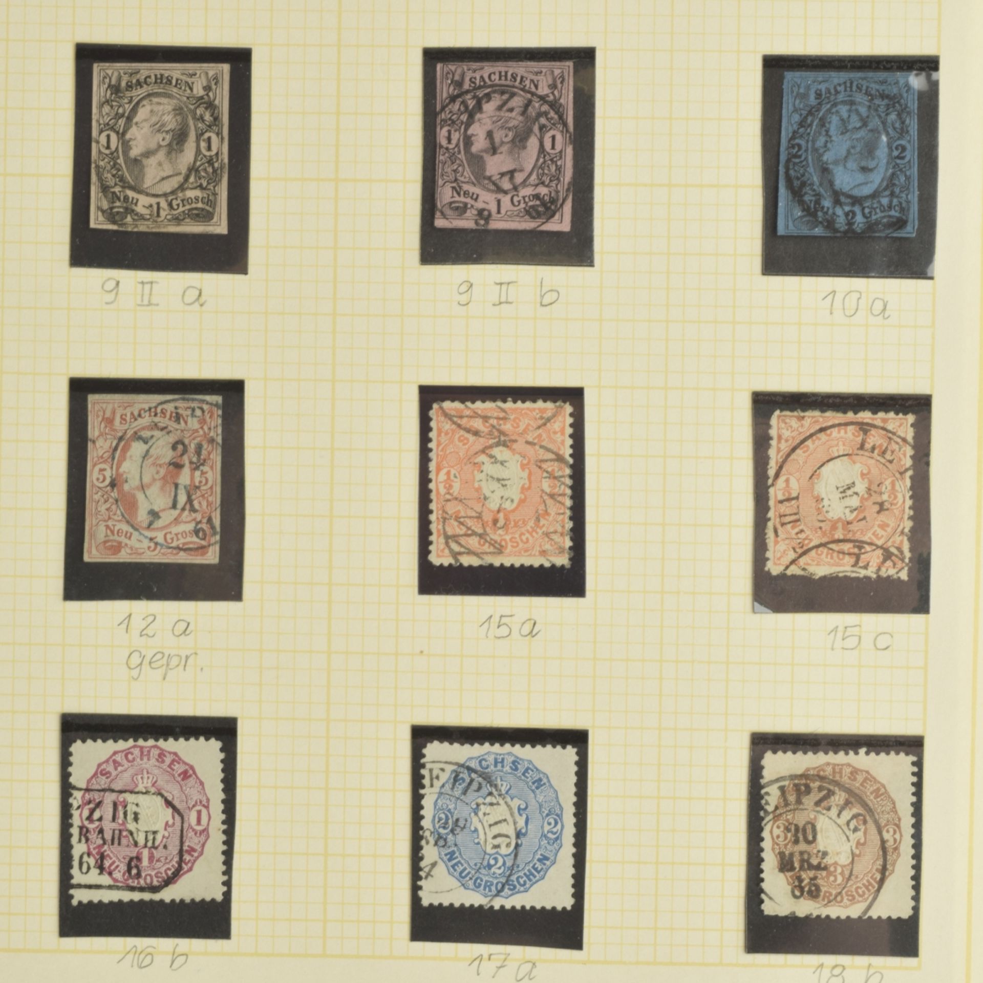 Sammlungauflösung Briefmarken Königreich Sachsen  - Bild 6 aus 7