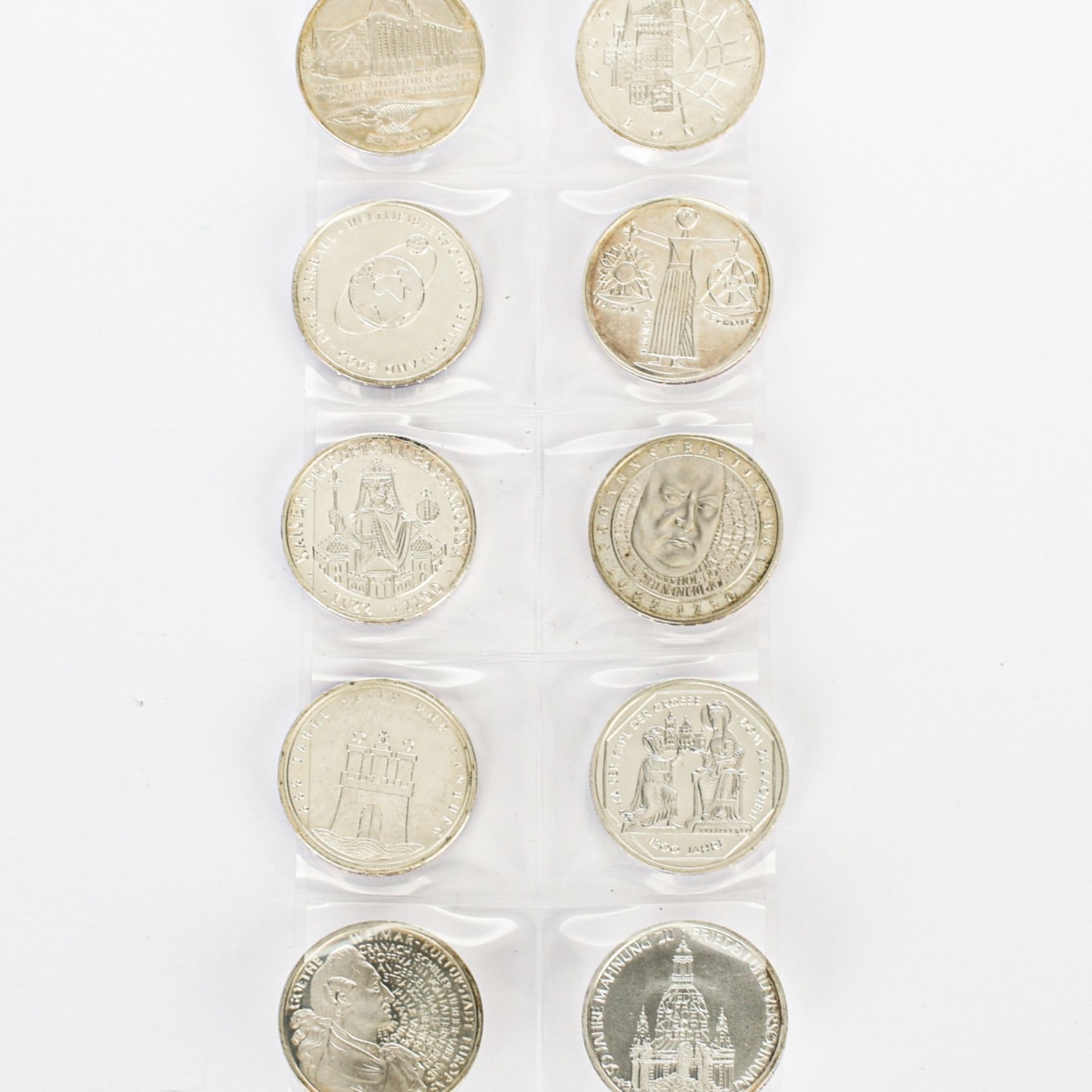 Konvolut 10 DM-Gedenkmünzen 