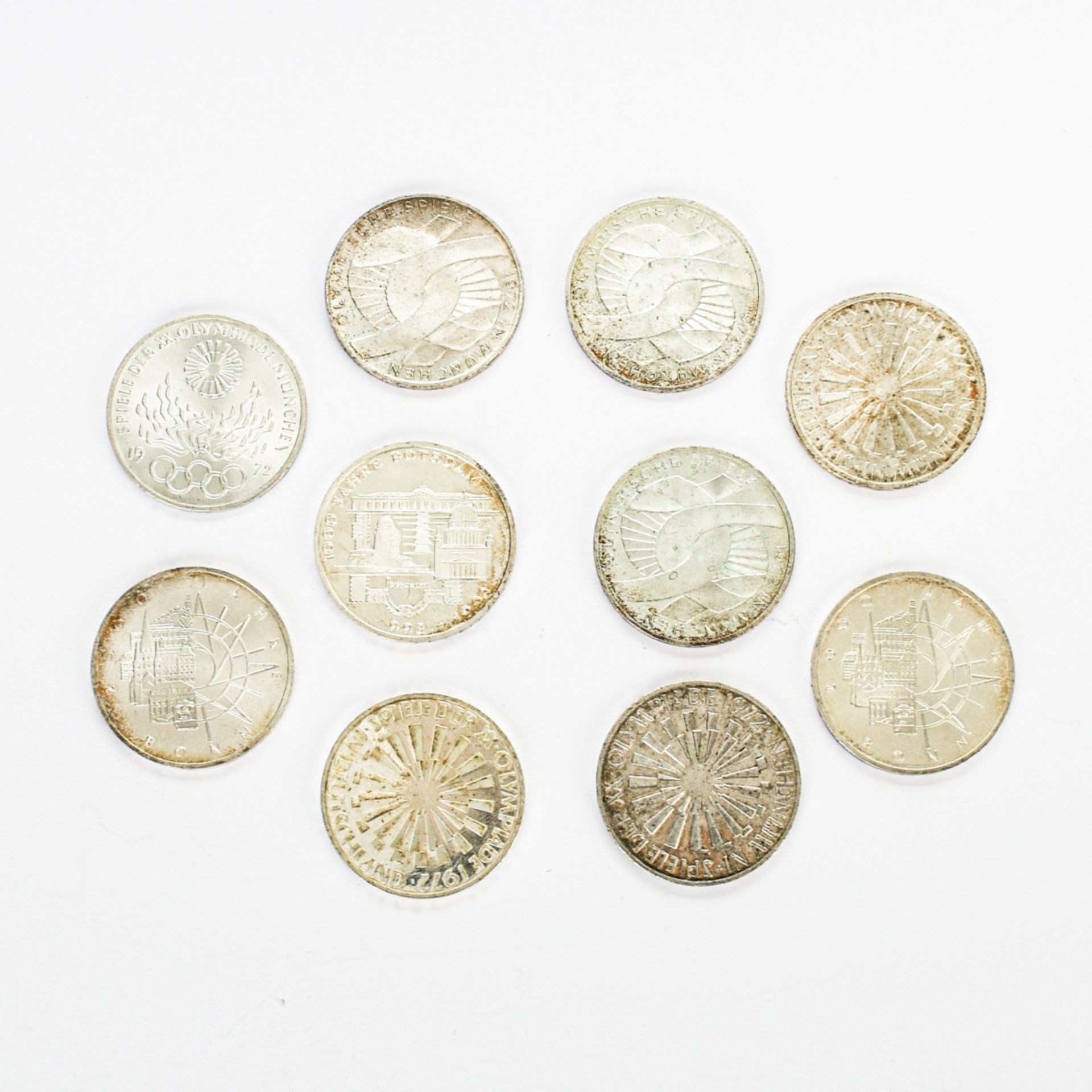 Konvolut 10 DM-Gedenkmünzen - Bild 2 aus 3