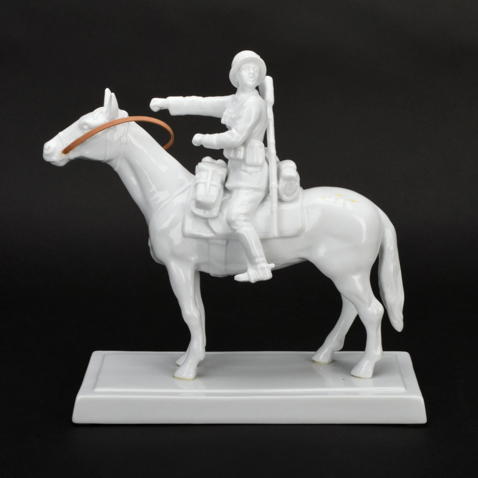 Porzellanfigur Soldat zu Pferde - Image 2 of 5