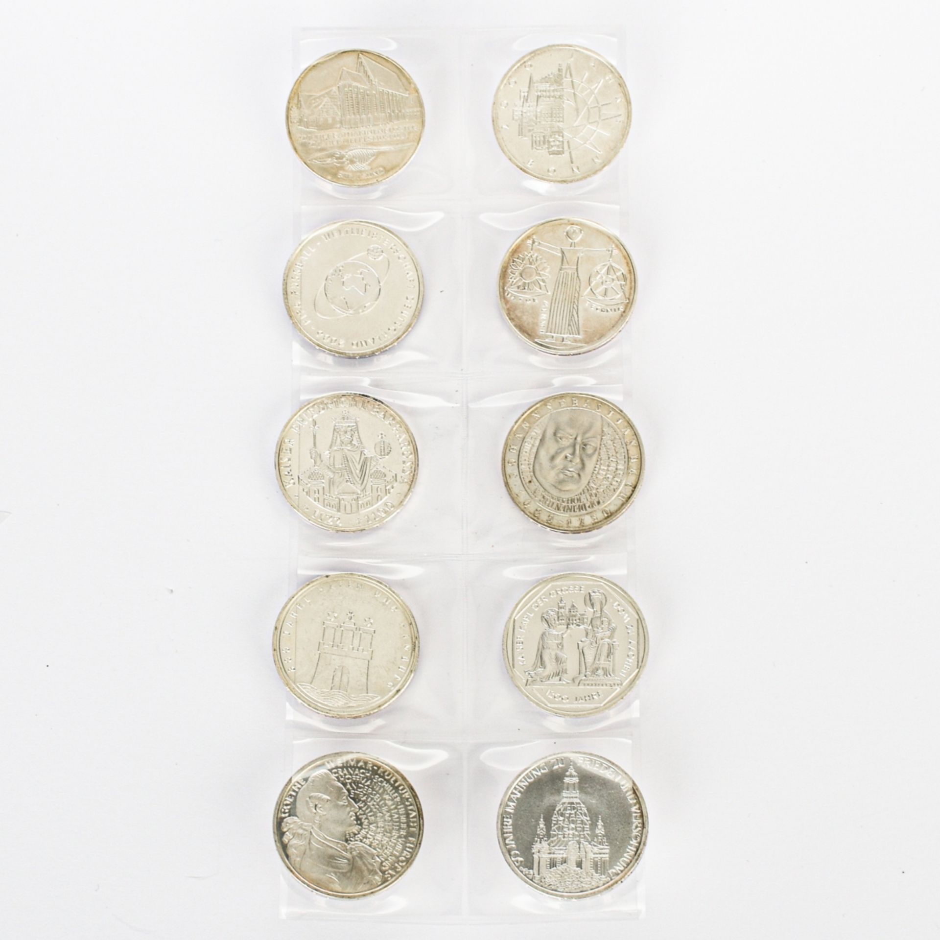 Konvolut 10 DM-Gedenkmünzen  - Bild 2 aus 3