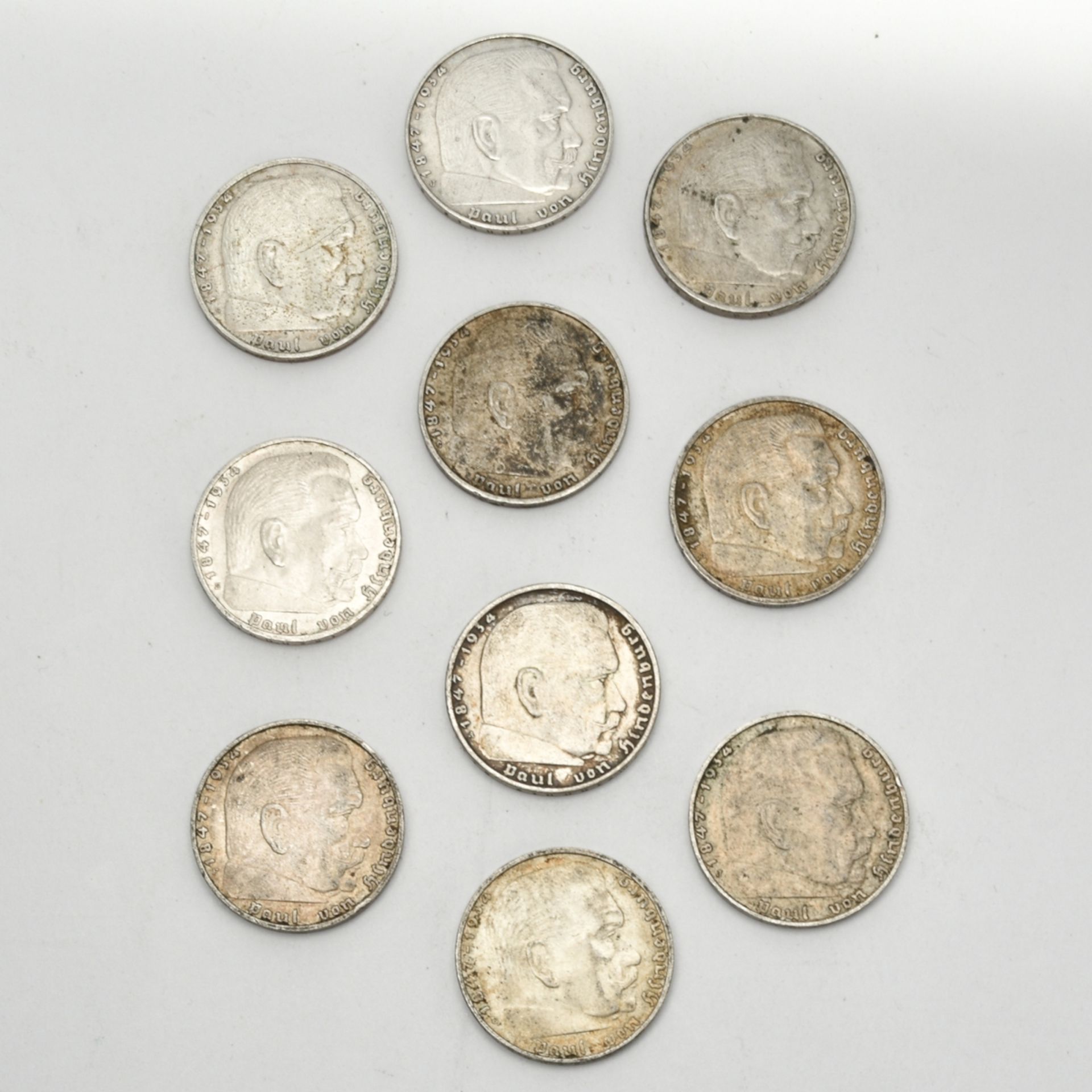 Konvolut 2 Reichsmark-Münzen - Bild 2 aus 3
