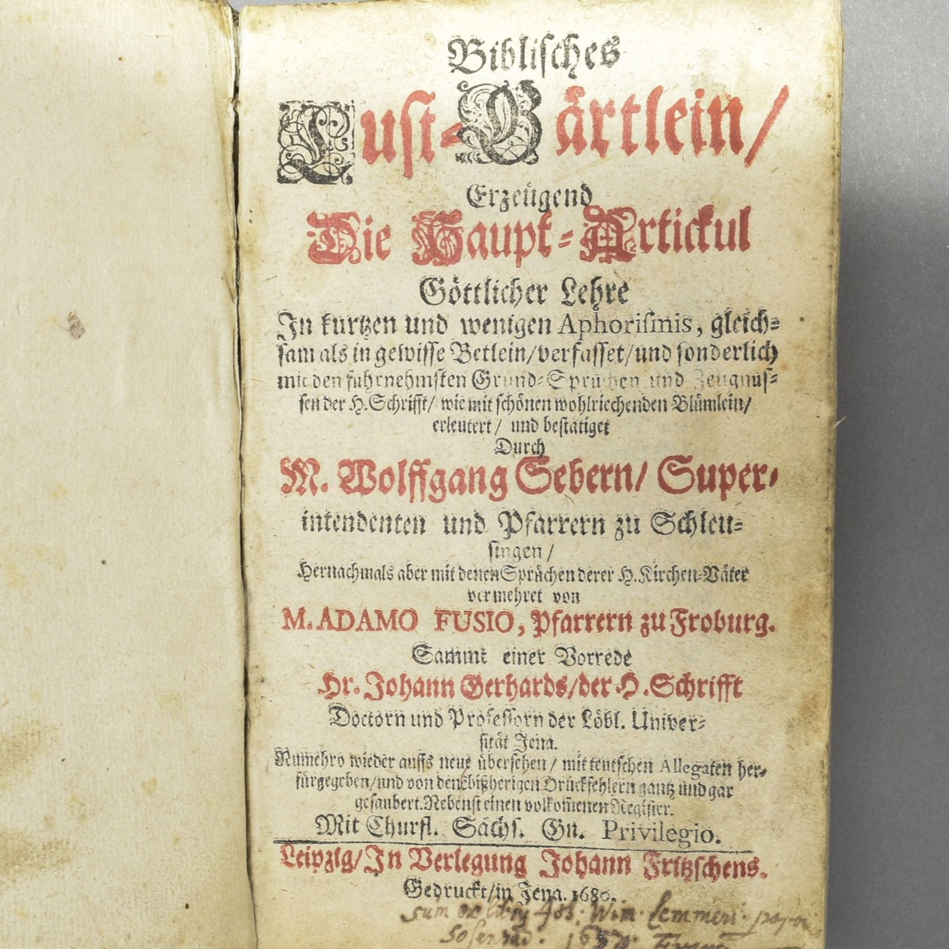 BIBLISCHES LUST-GÄRTLEIN und HEILIGE SCHRIFT - Image 4 of 5
