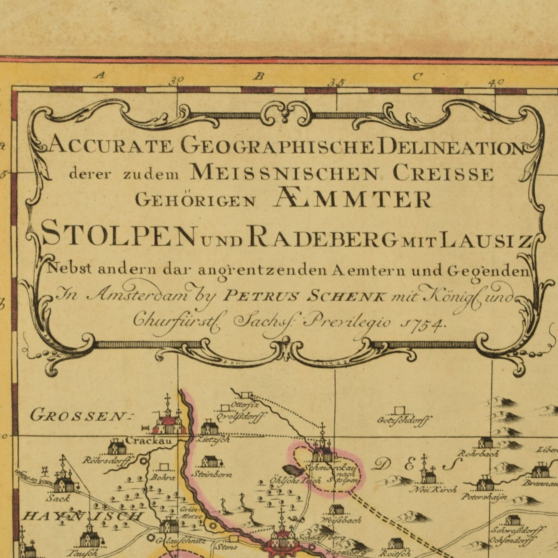Historische Karte Stolpen und Radeberg - Bild 3 aus 3