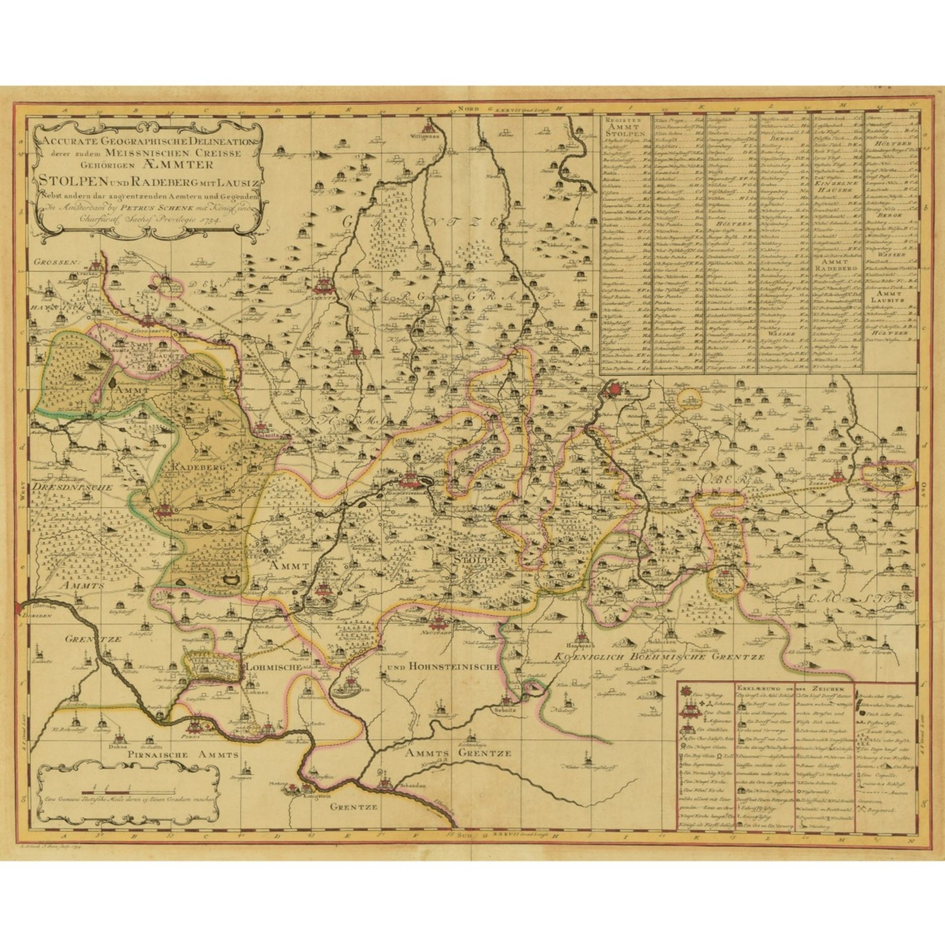 Historische Karte Stolpen und Radeberg - Bild 2 aus 3