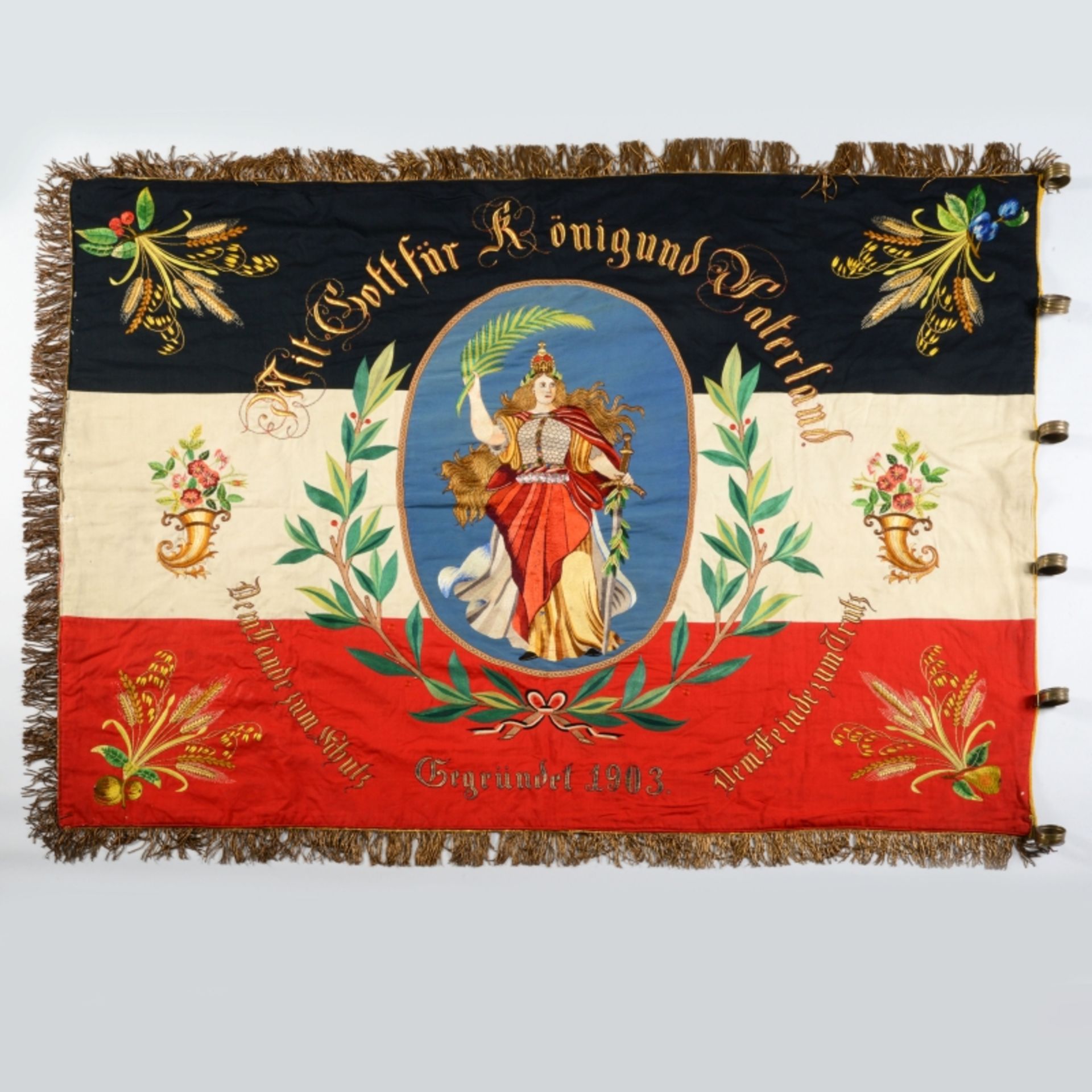 Große Militärvereinsfahne  - Bild 3 aus 6