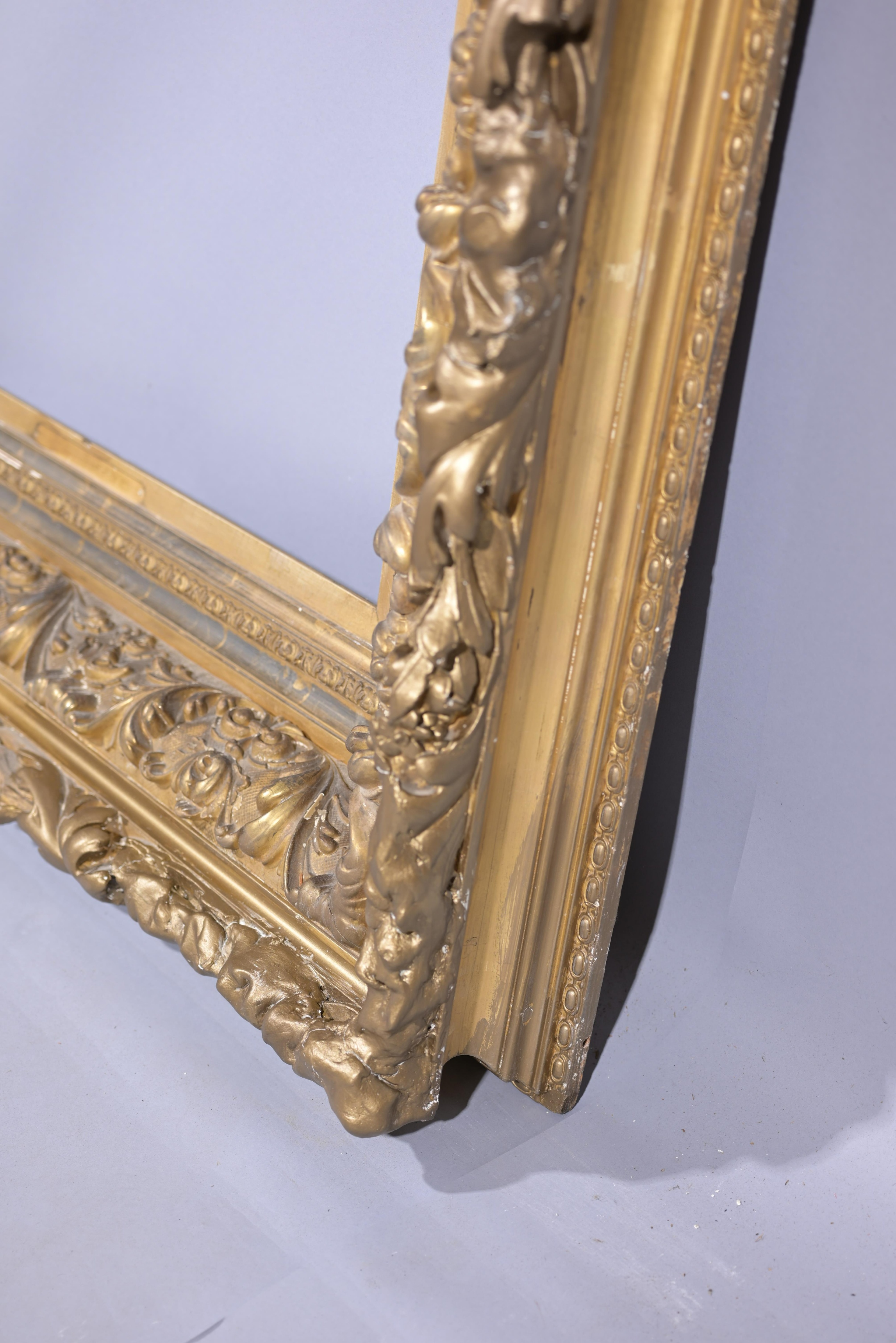 American 1880's Large Gilt Frame - 33 1/8 x 23 - Image 7 of 8