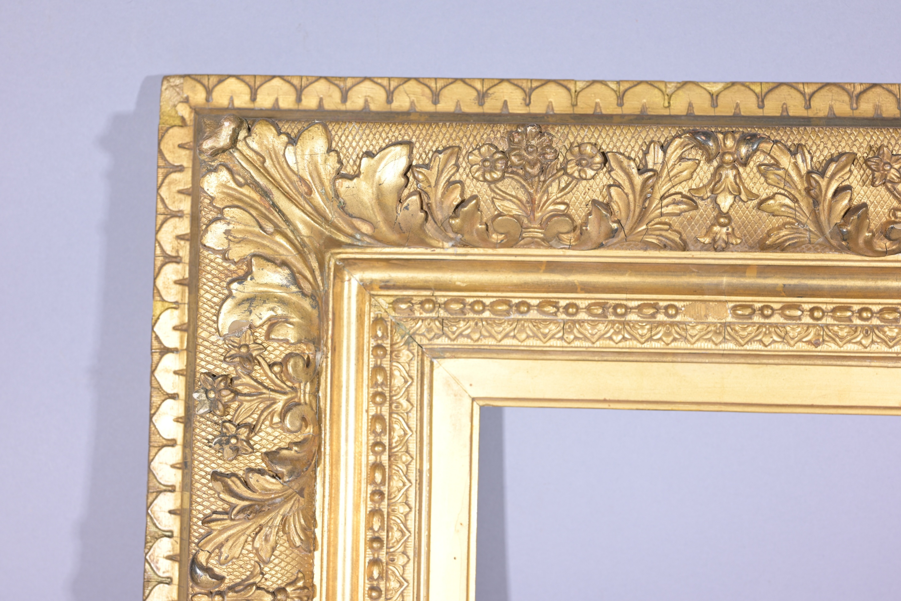 French 1880's Gilt Wood Frame - 18 x 14 - Image 3 of 8