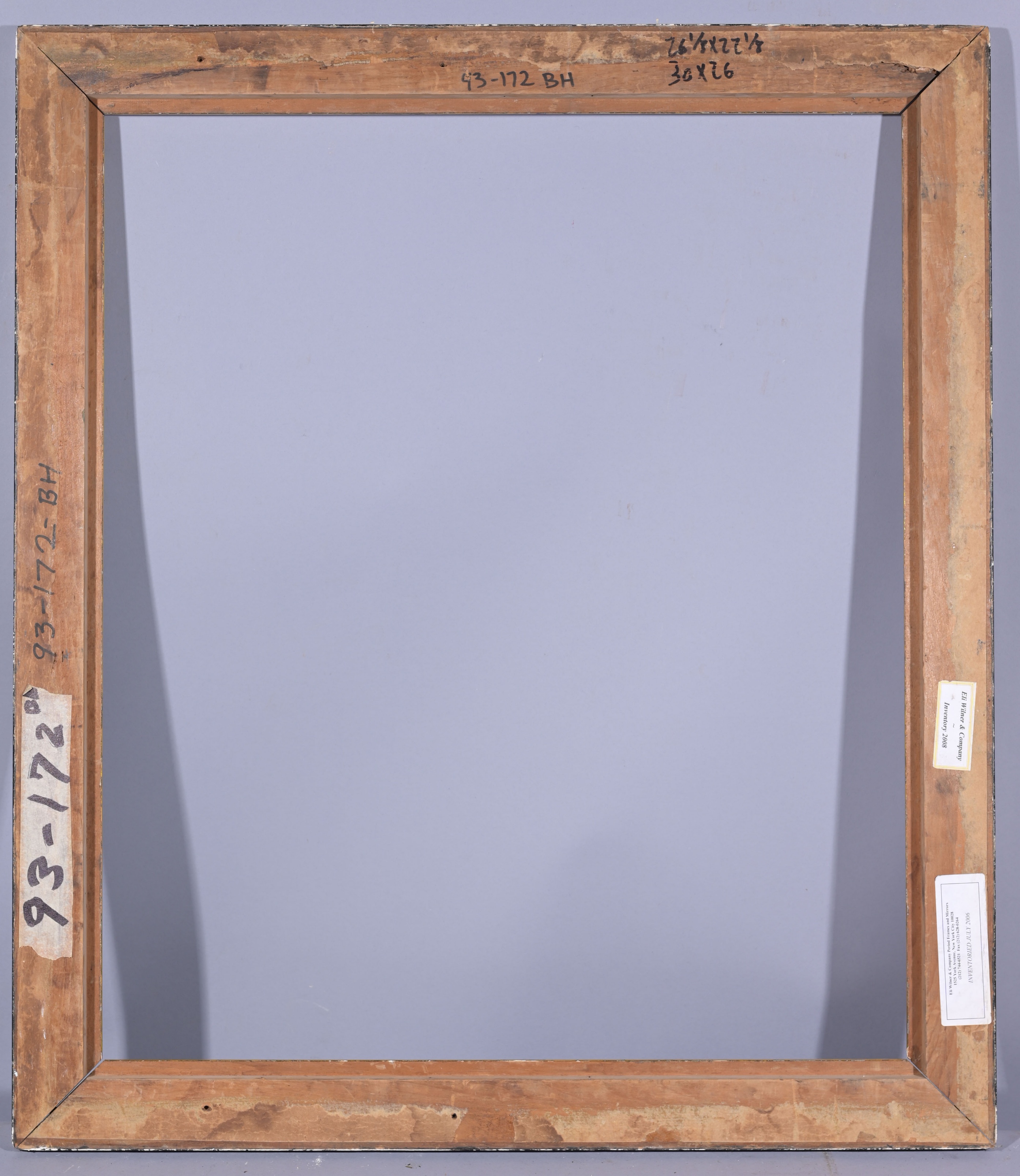 American 1880's Frame - 26 1/8 x 22 1/8 - Image 8 of 8