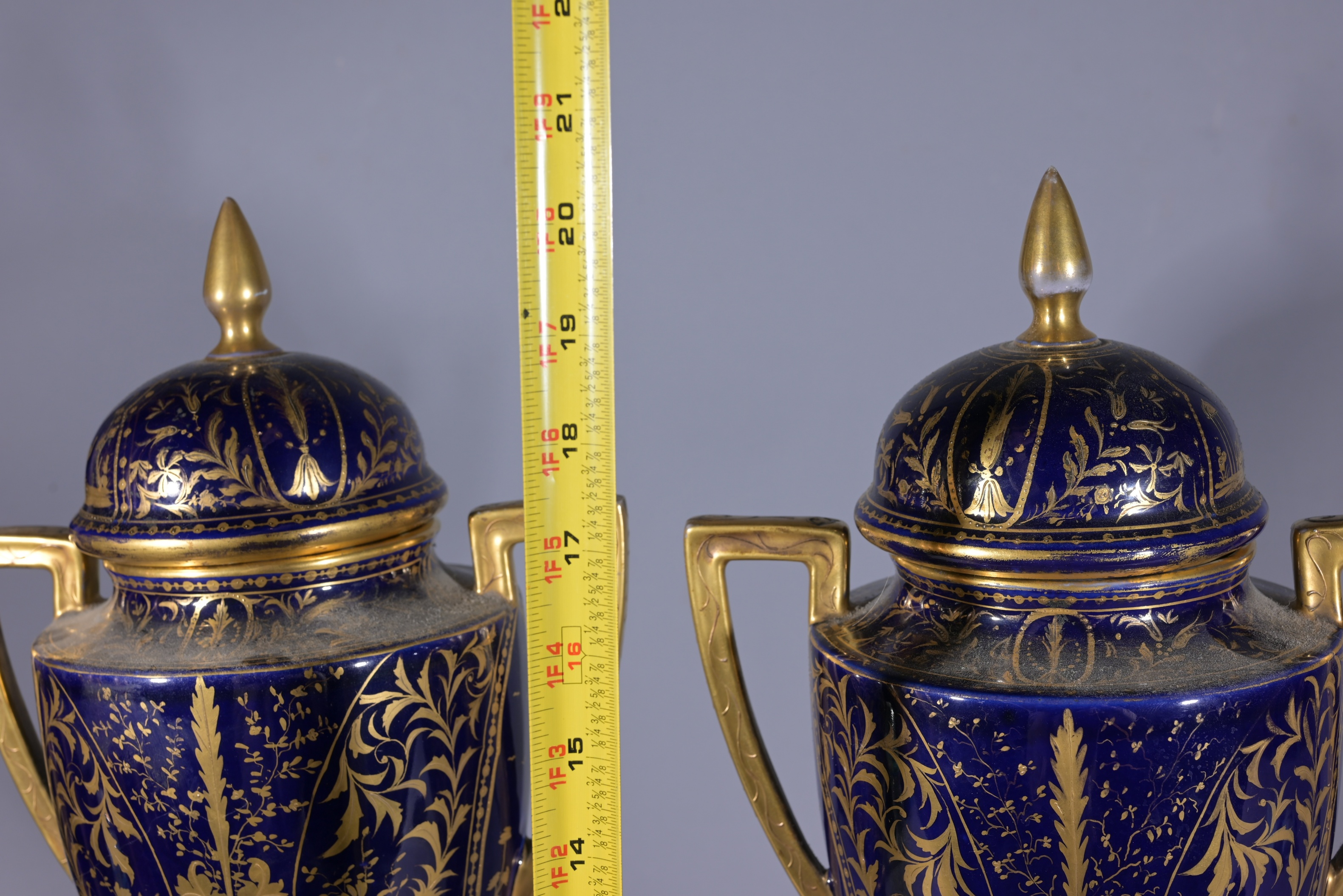 Pair of Royal Vienna Porcelain Lidded Urns - Image 6 of 11