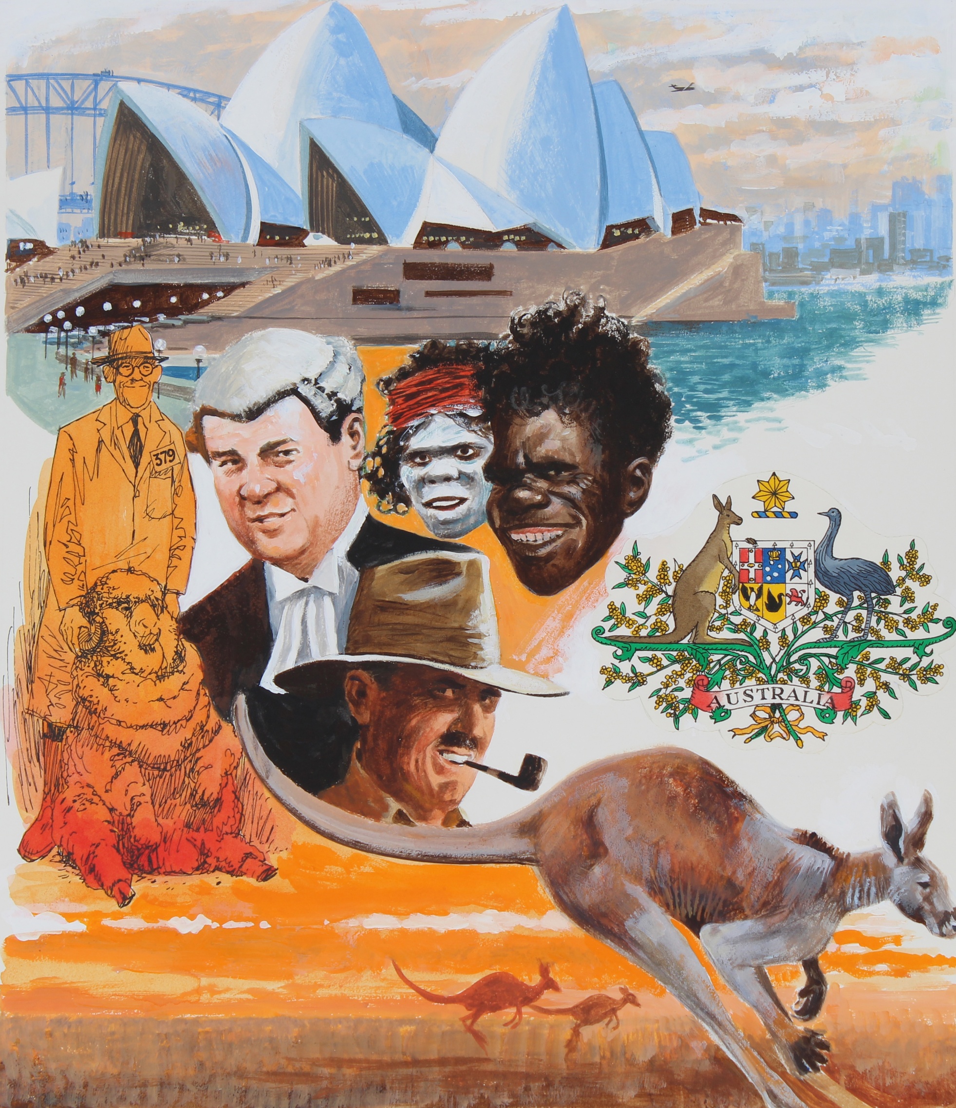 Mel Crawford (B. 1925) "Australia"