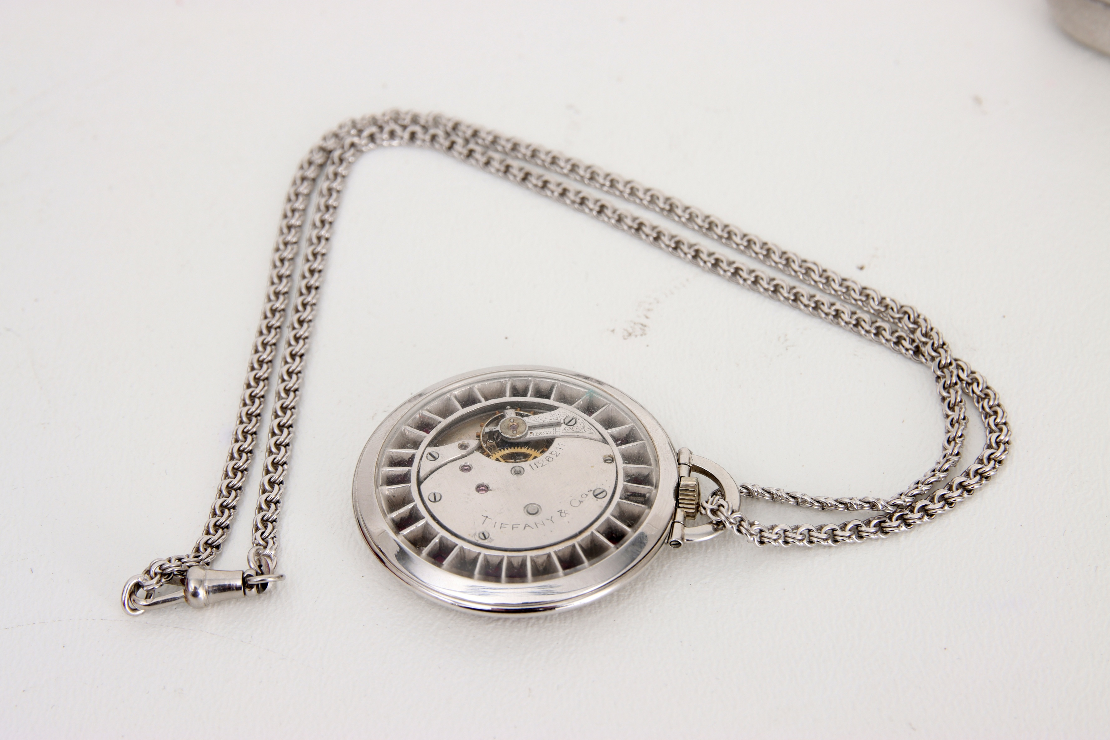 Vintage Tiffany & Co Diamond & Ruby Pocket Watch - Image 6 of 8