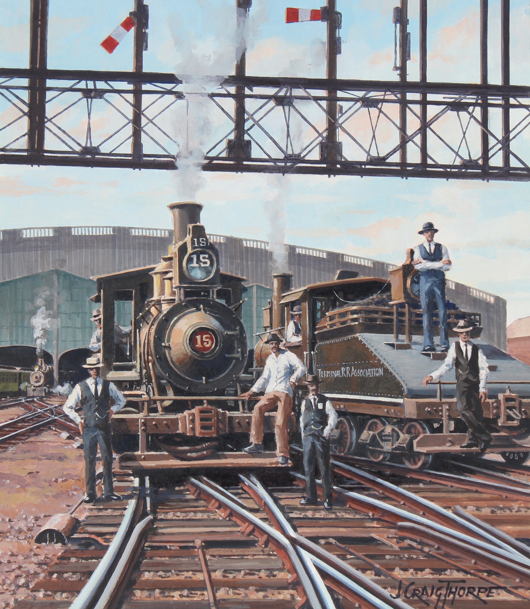 J. Craig Thorpe (B. 1948) "Missouri Locomotive"