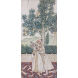 Antique Persian Miniature of Couple