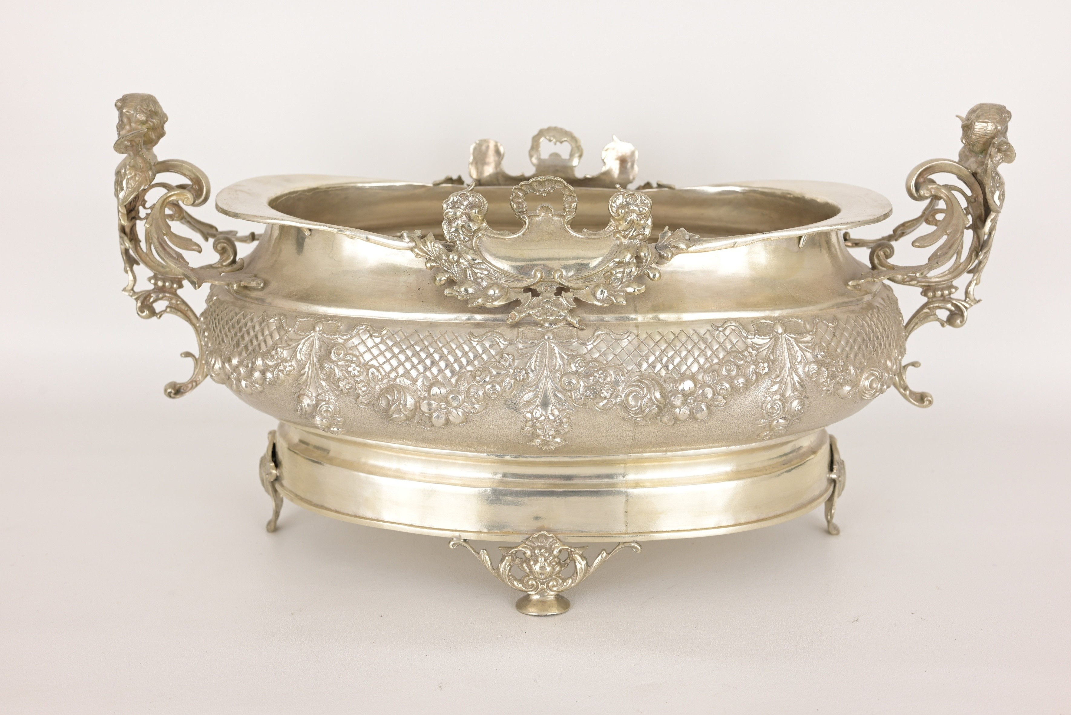 Large Parlayan .900 Silver Centerpiece - Image 6 of 10