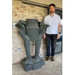 Large Art Deco Style Figural Planter