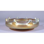 Aurene Glass Pinched Bowl