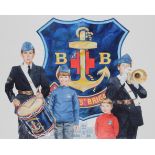 Brian Sanders (B. 1937) "Boys' Brigade" Original