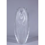 Lalique Figural Glass Vase