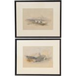 (2) David Roberts Hand Colored Lithographs