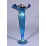 Lundberg Studios Blue Corset Petite Glass Vase