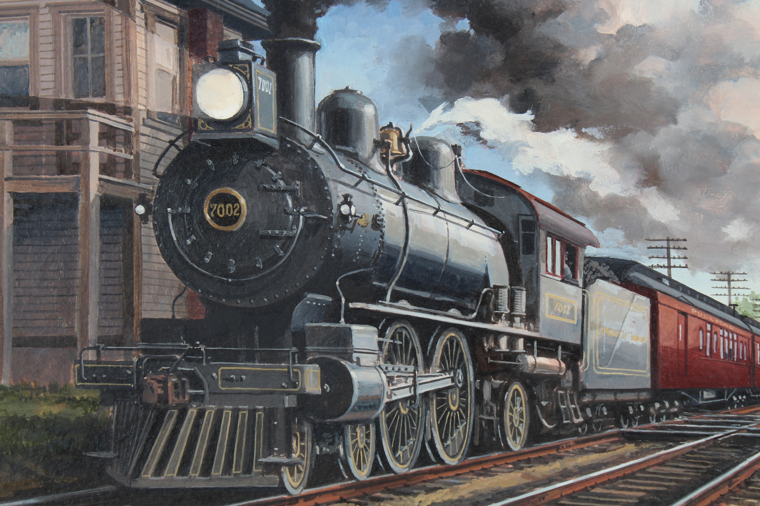 J. Craig Thorpe (B. 1948) "Ohio Locomotive" - Image 3 of 5