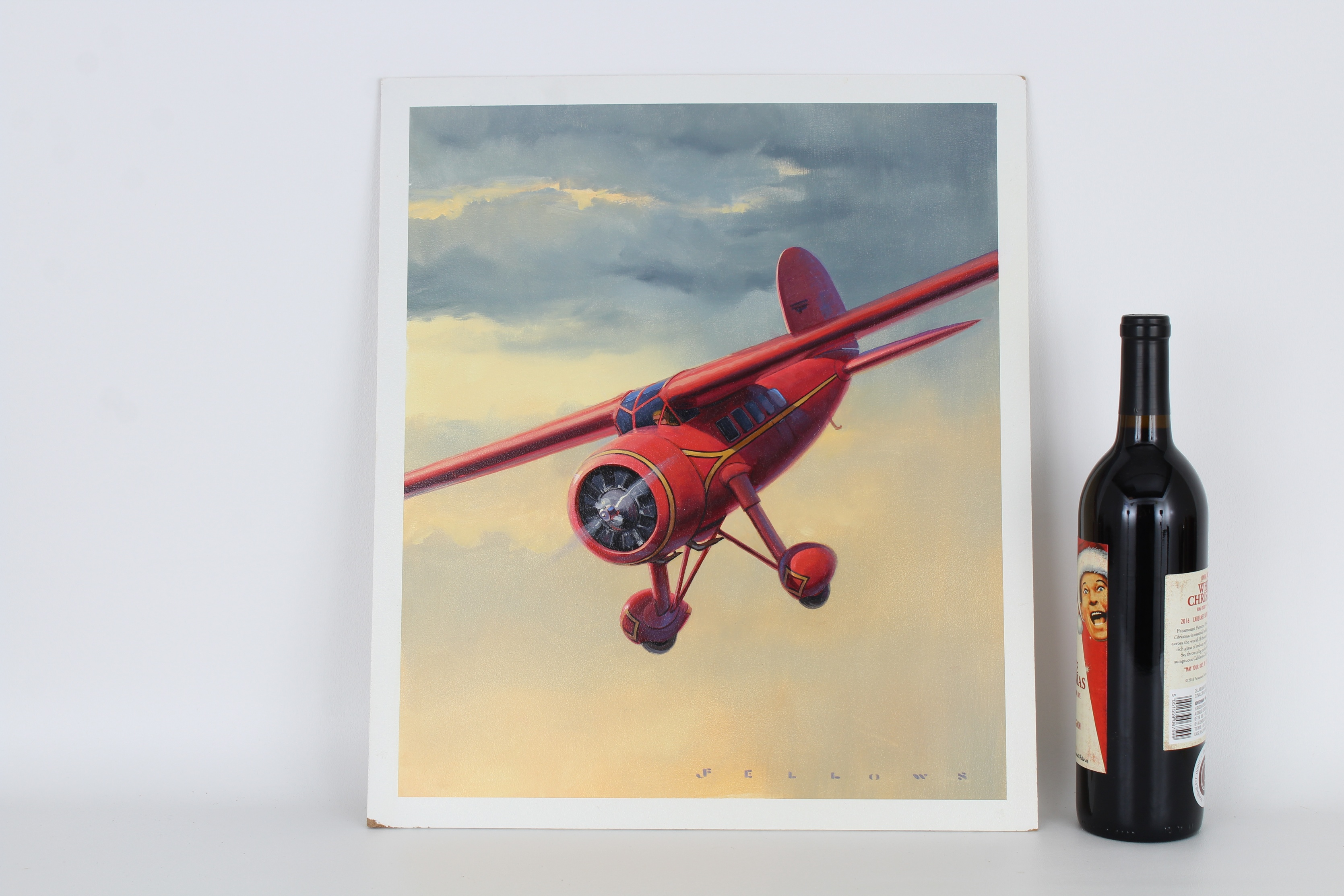 Jack Fellows (B 1941) "Lockheed Vega Airplane" Oil - Image 2 of 5