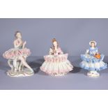 (3) German Porcelain Figurines